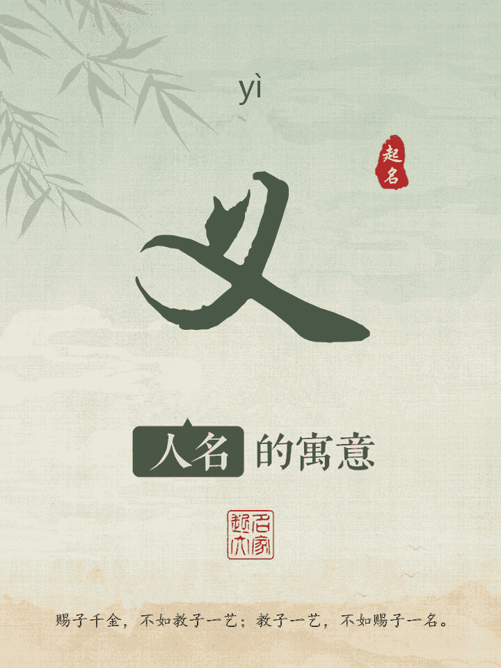 义字取名寓意