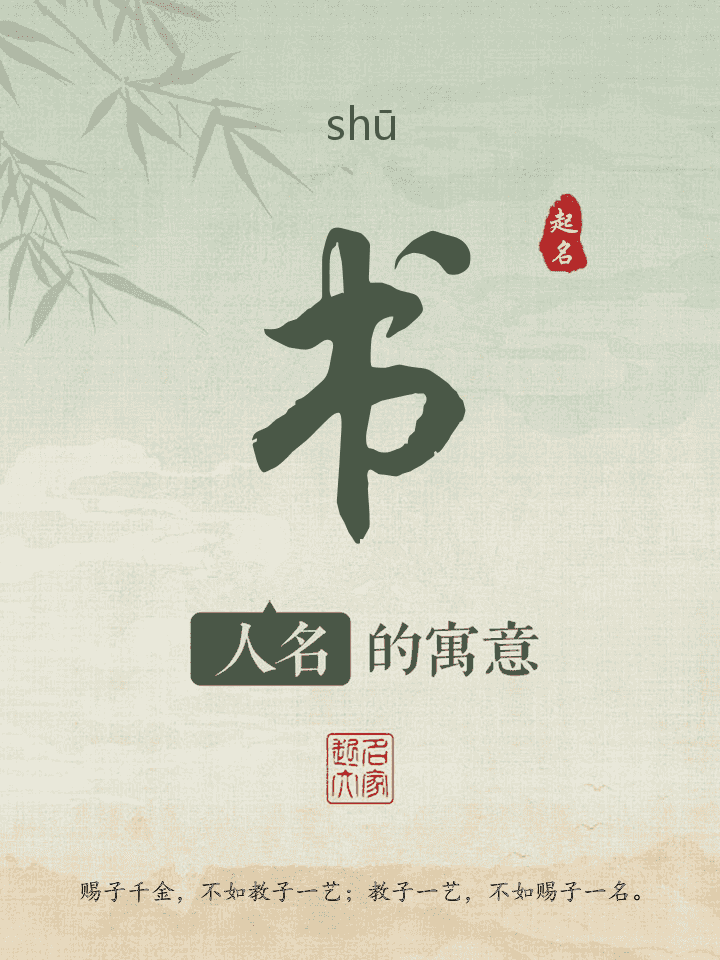 书字取名寓意