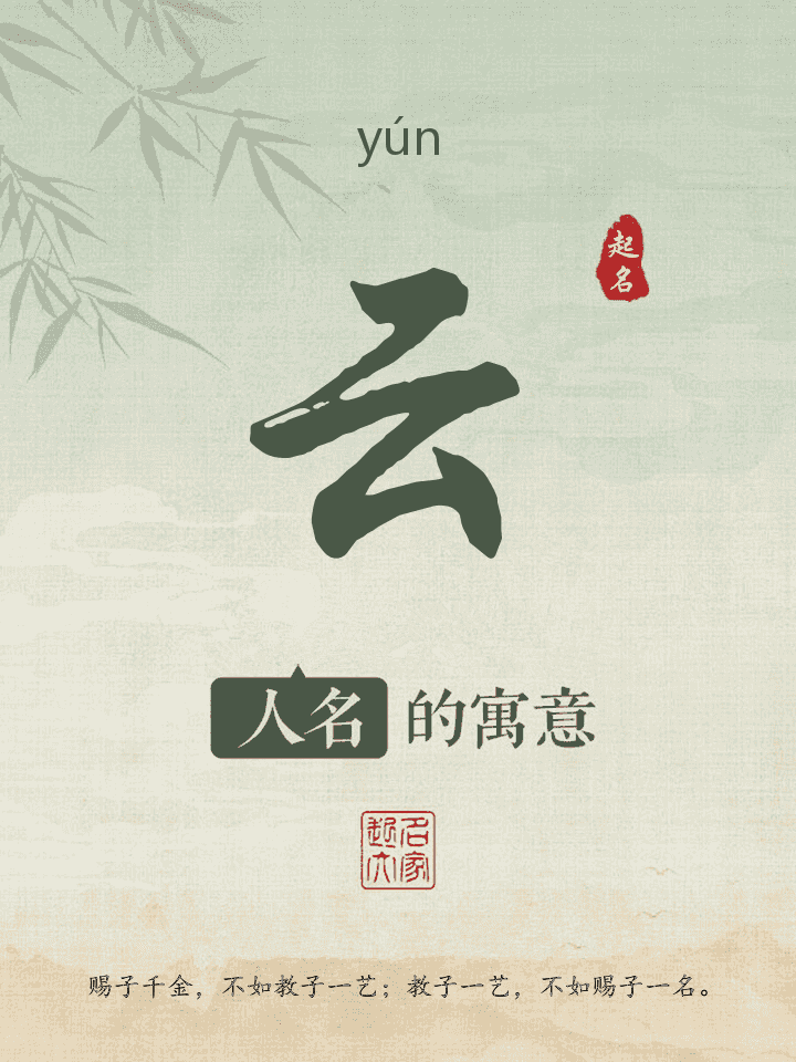 云字取名寓意