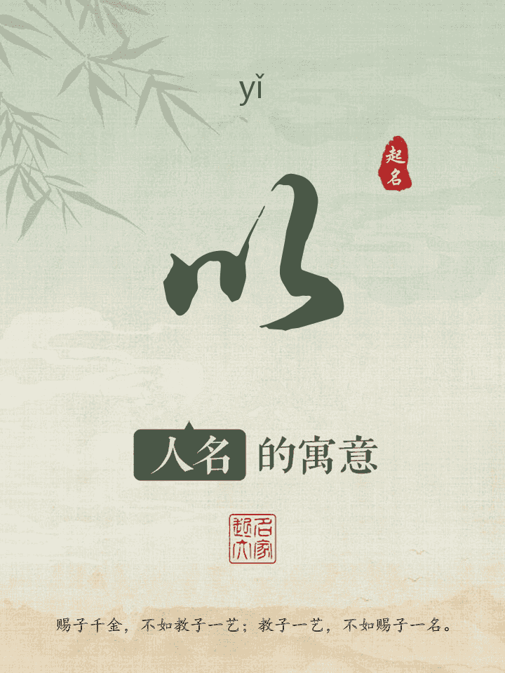以字取名寓意