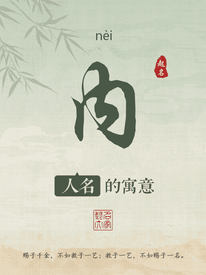 内字取名寓意