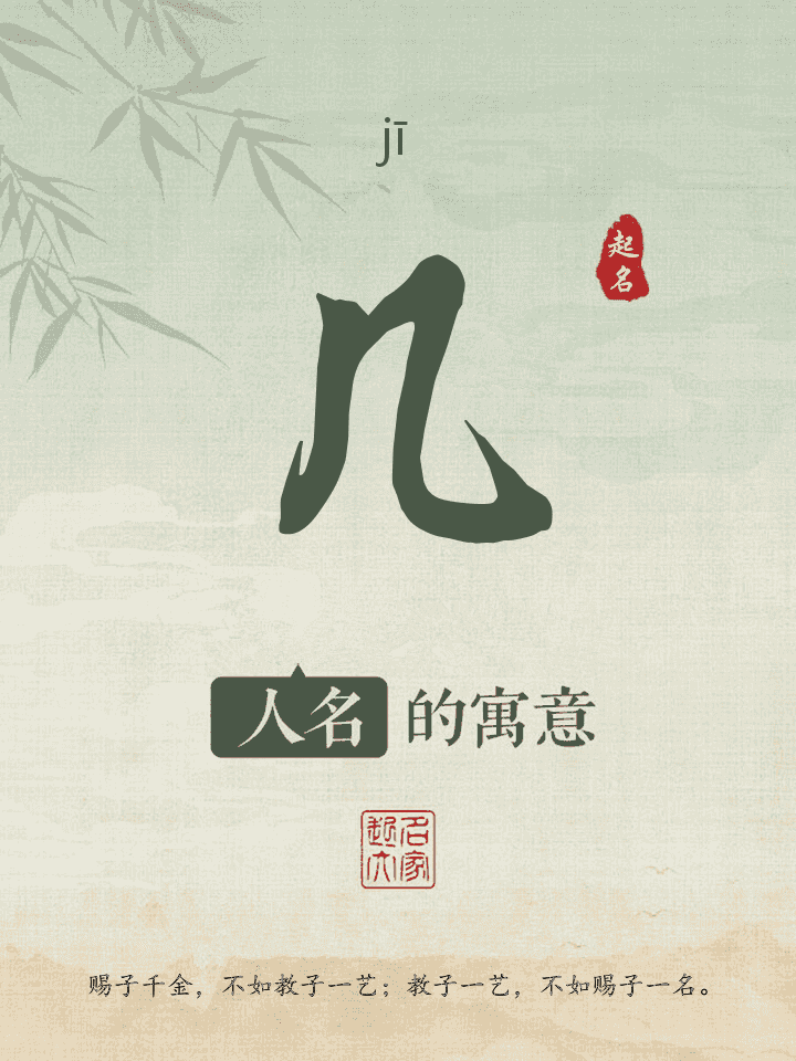 几字取名寓意