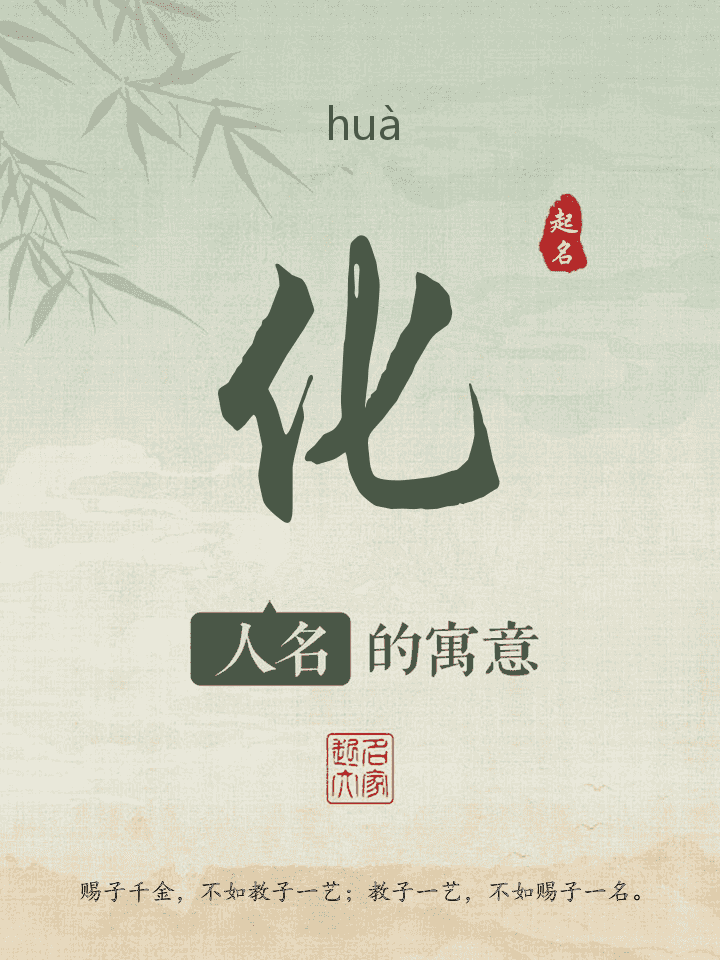 化字取名寓意