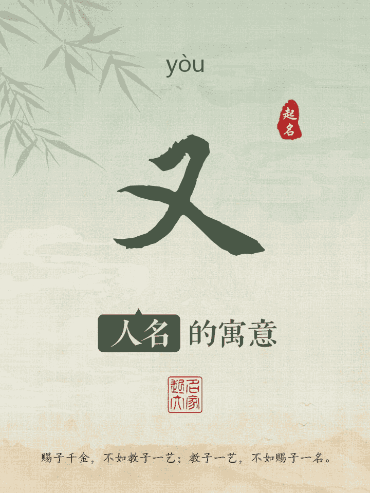 又字取名寓意