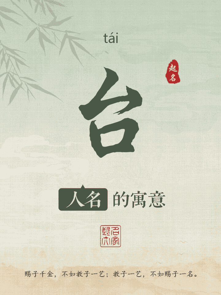 台字取名寓意