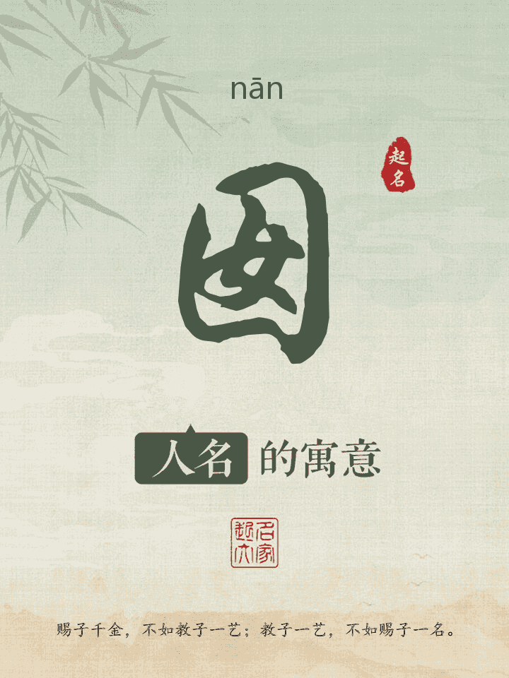 囡字取名寓意