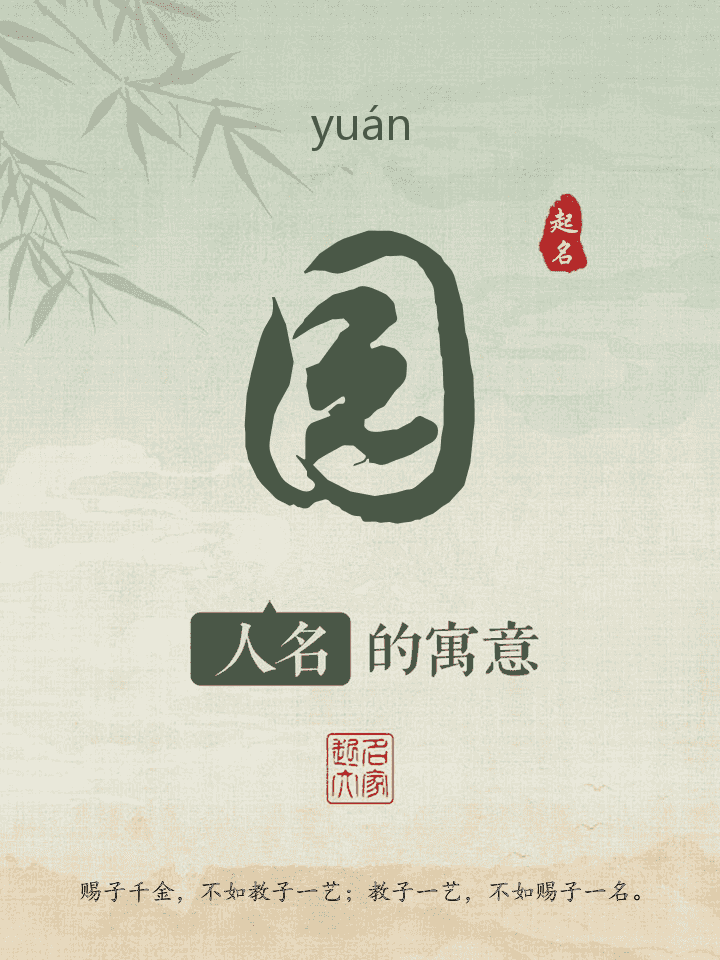 园字取名寓意