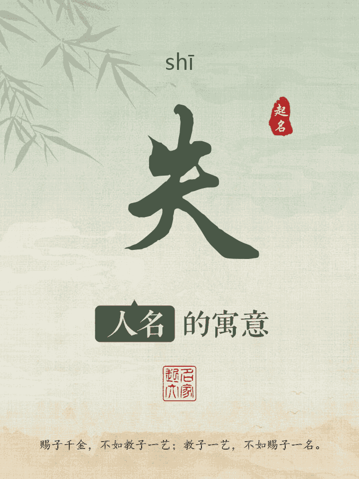 失字取名寓意