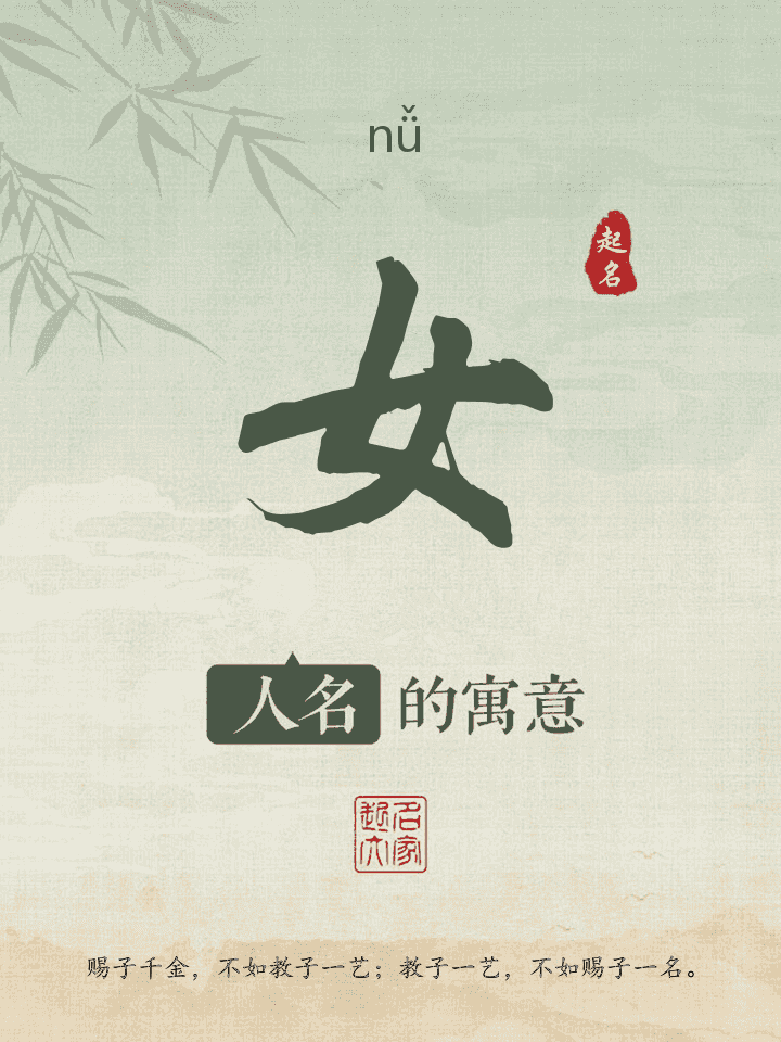 女字取名寓意