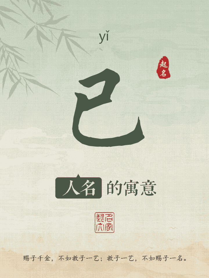 已字取名寓意