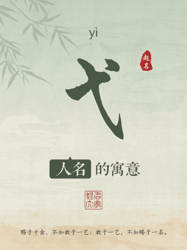 弋字取名寓意