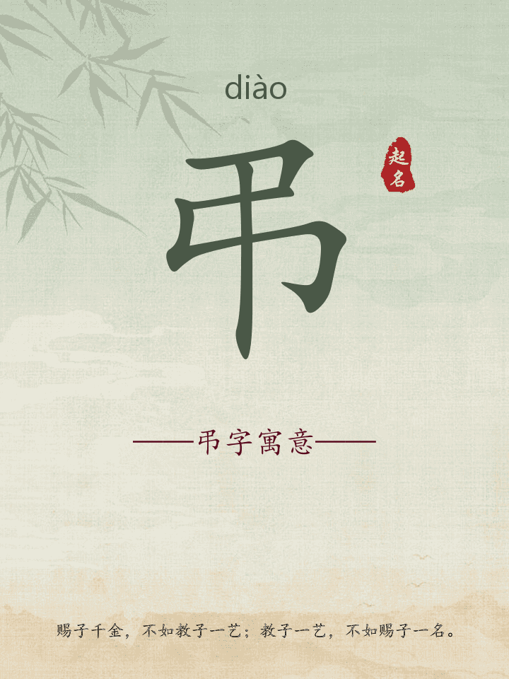 弔字取名寓意详解