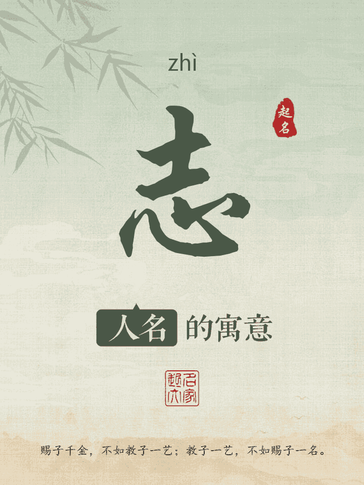 志字取名寓意