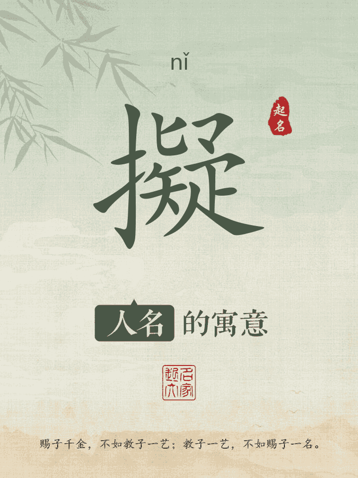 擬字取名寓意