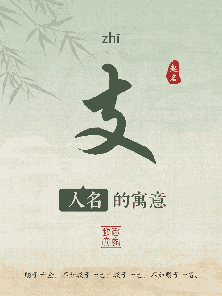 支字取名寓意