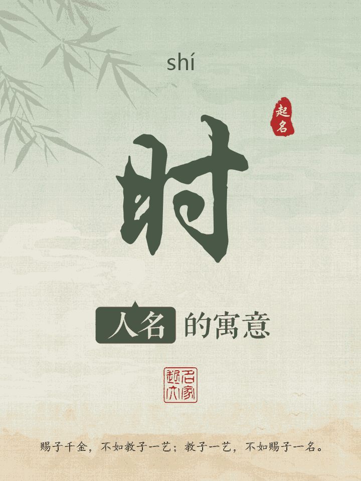 时字取名寓意