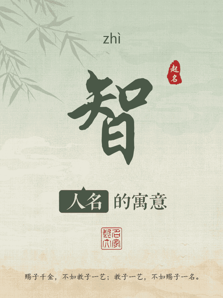 智字取名寓意