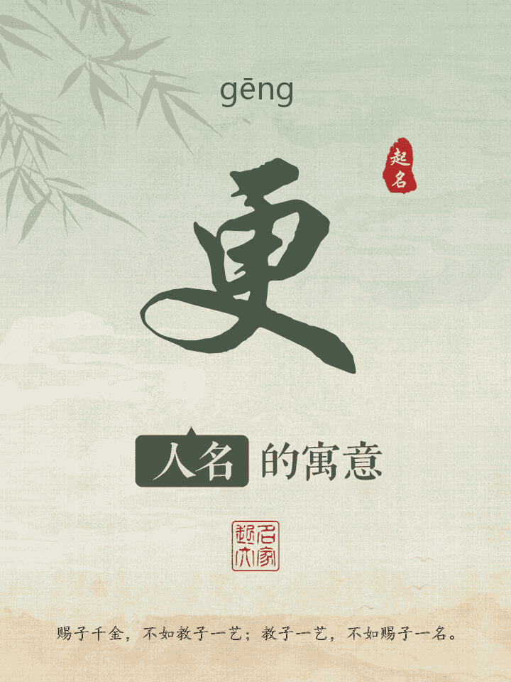 更字取名寓意