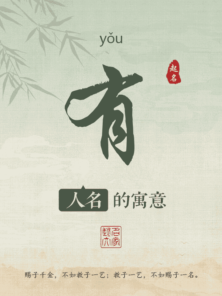 有字取名寓意
