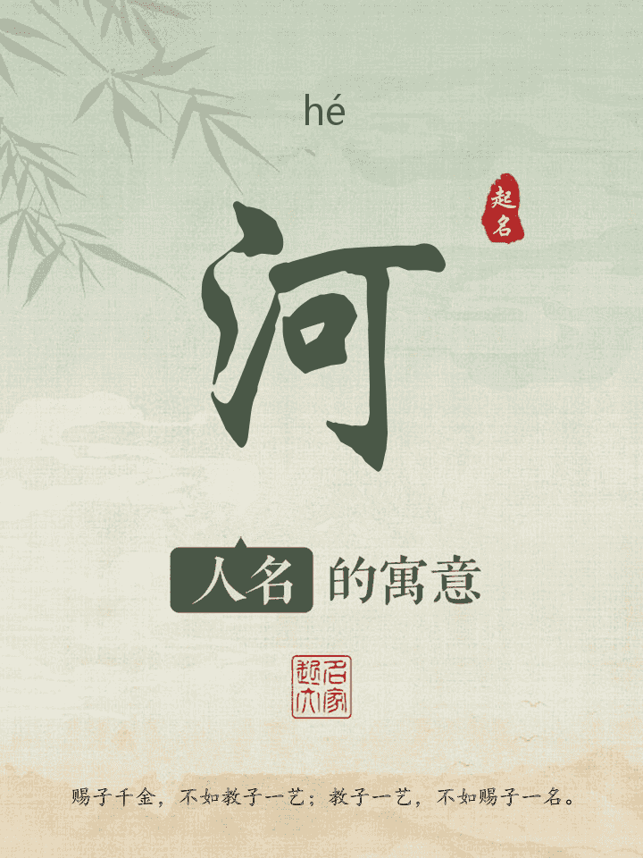 河字取名寓意