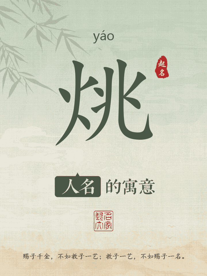 烑字取名寓意