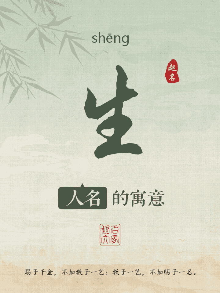 生字取名寓意