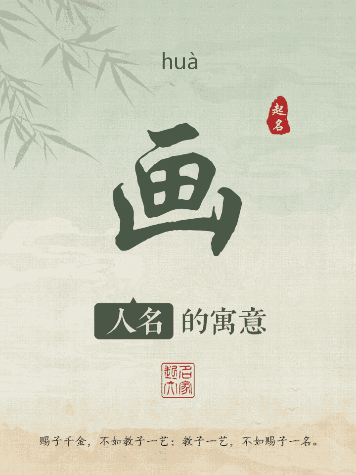 画字取名寓意