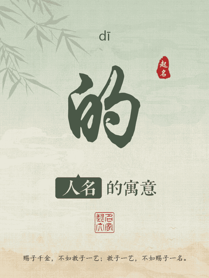 的字取名寓意