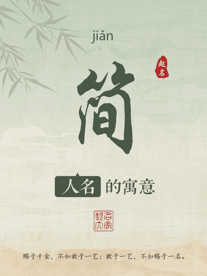 简字取名寓意