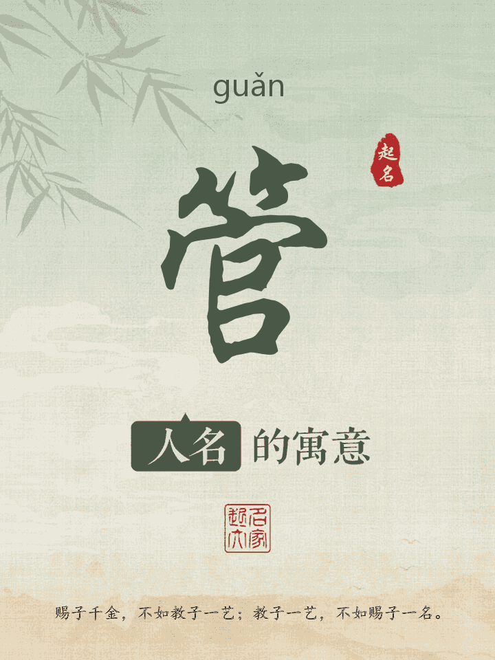 管字取名寓意