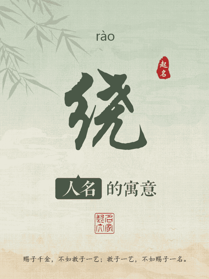 绕字取名寓意