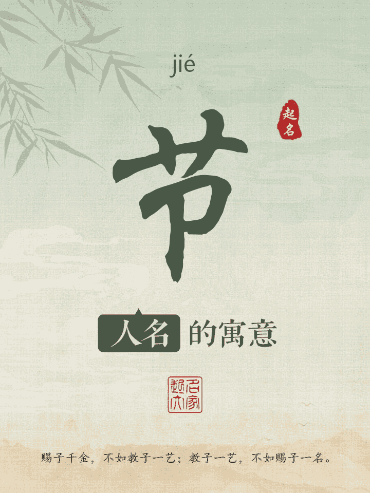 节字取名寓意