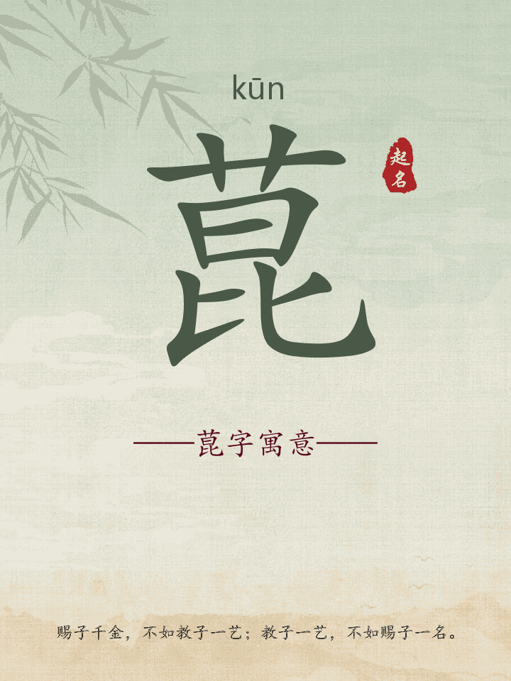 菎字取名寓意详解