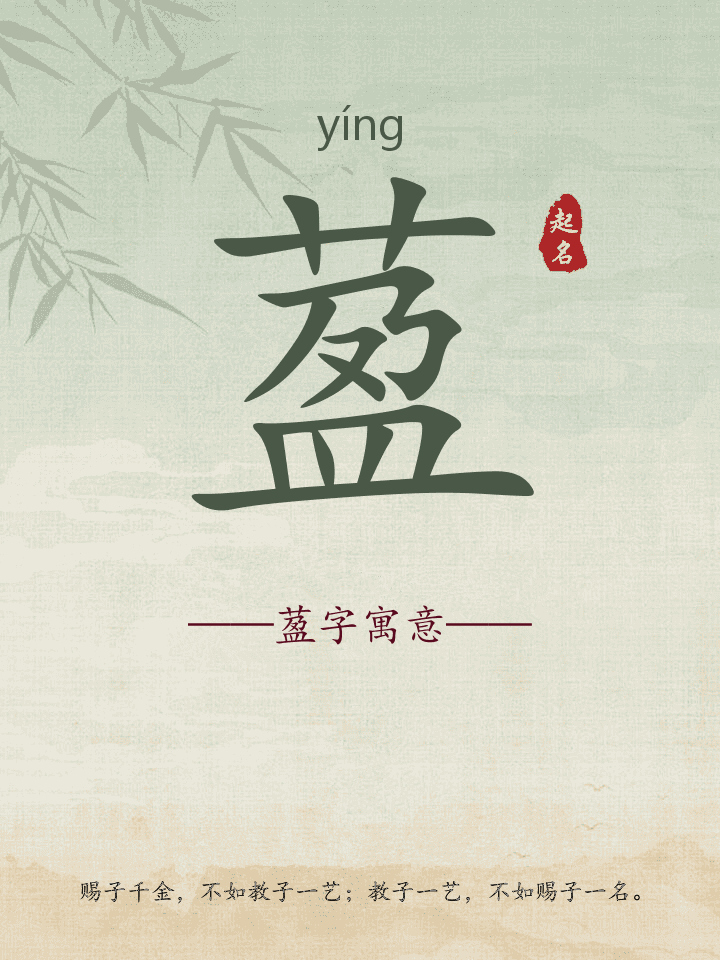 萾字取名寓意详解