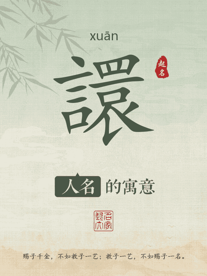 譞字取名寓意
