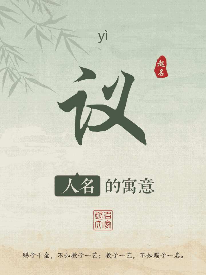 议字取名寓意