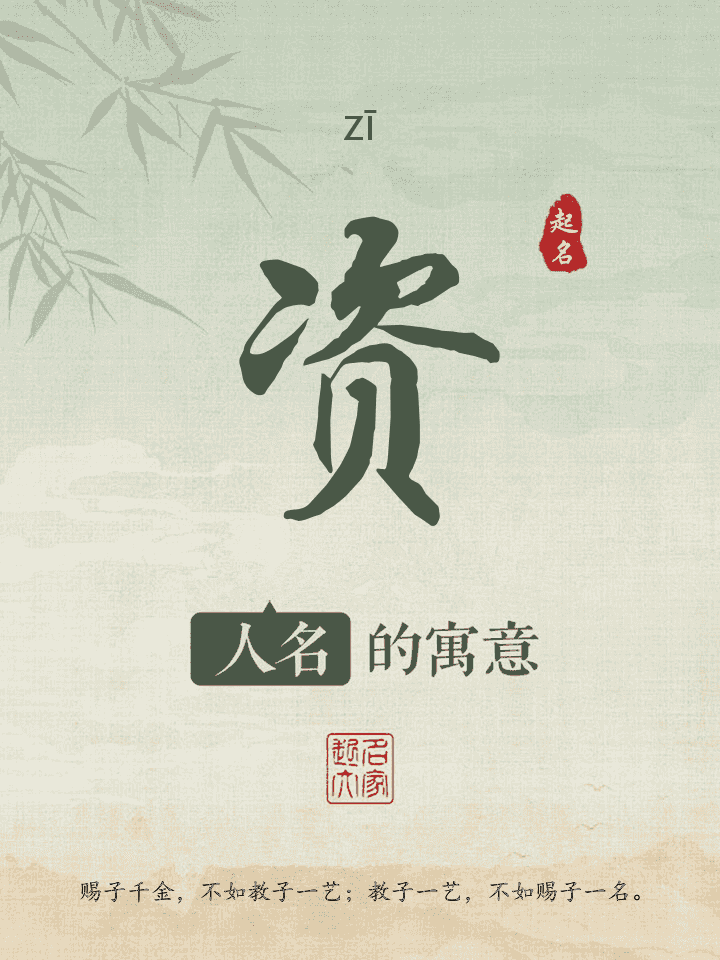 资字取名寓意