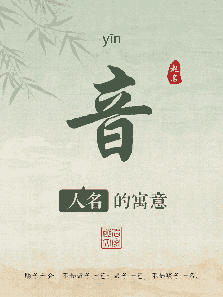 音字取名寓意