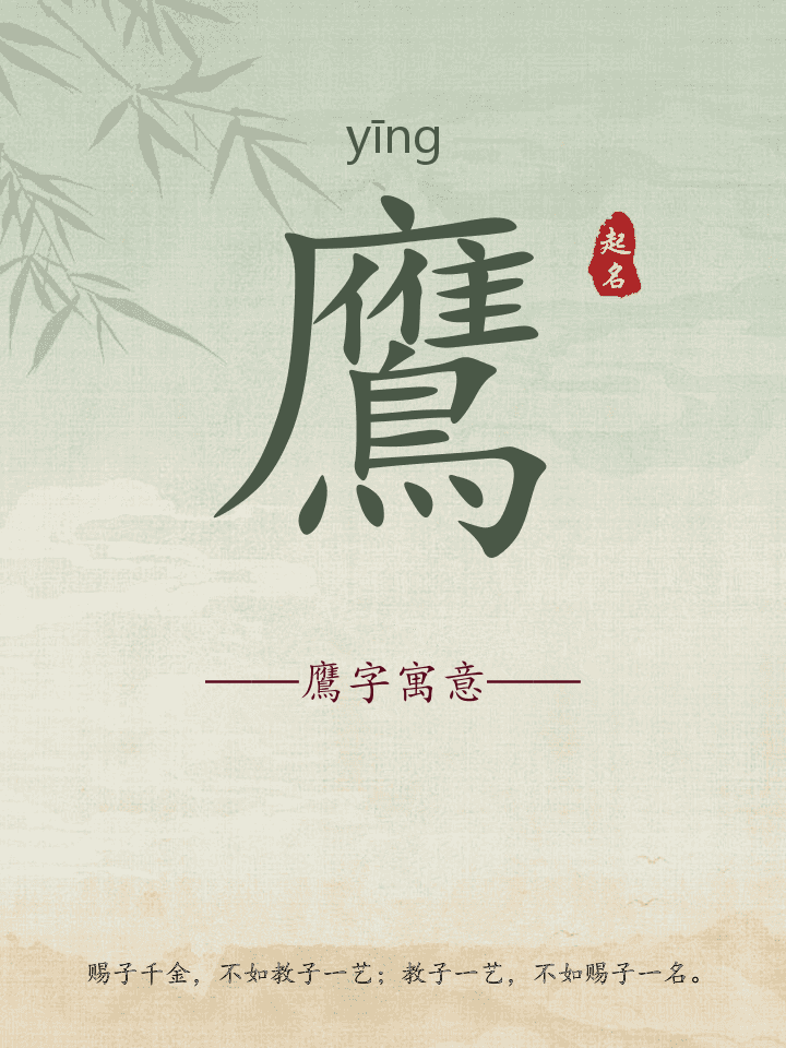 鷹字取名寓意详解