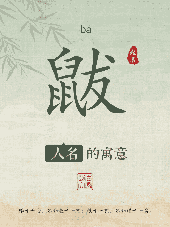 鼥字取名寓意